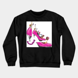 Universal Drip Pink High Heel Crewneck Sweatshirt